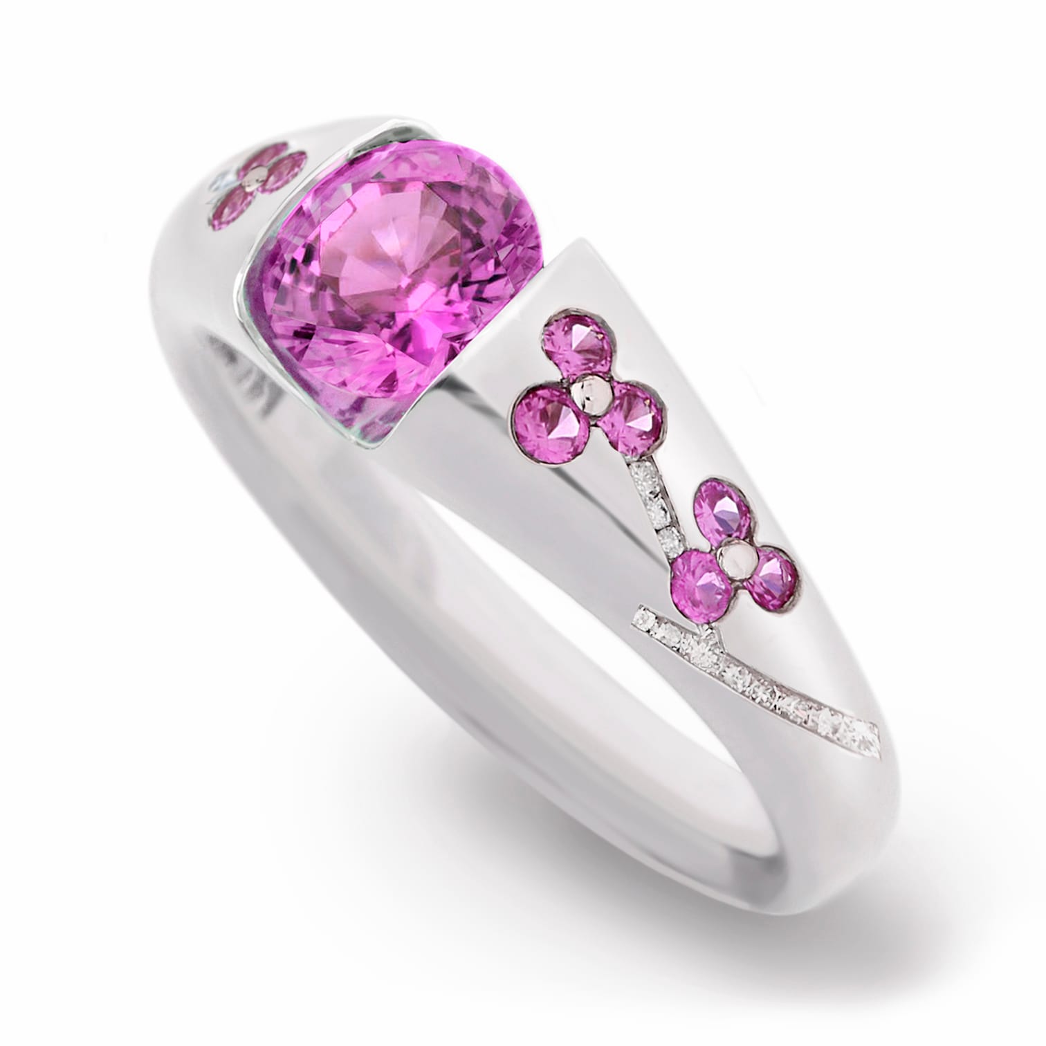 Blossom Engagement Ring, view 6