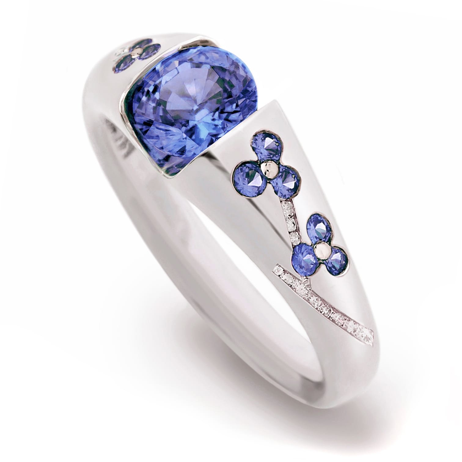Blossom Engagement Ring, view 1
